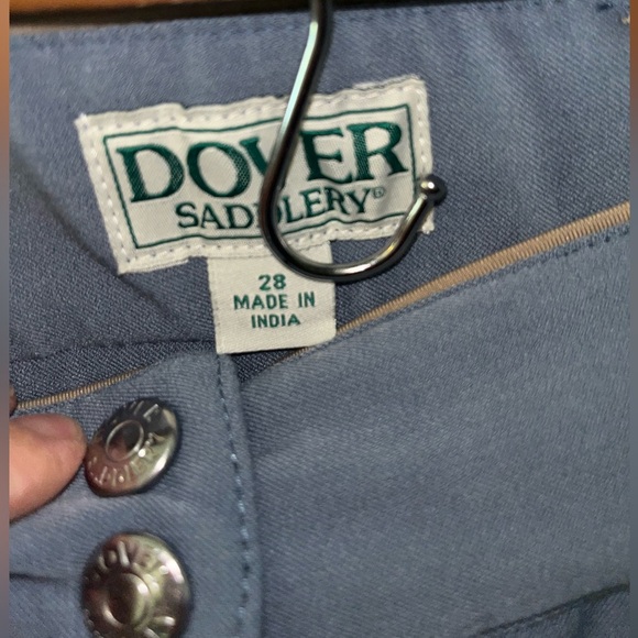 Dover Saddlery Gray, Blue and Brown Women's Riding Pants Breeches - Picture 5 of 14